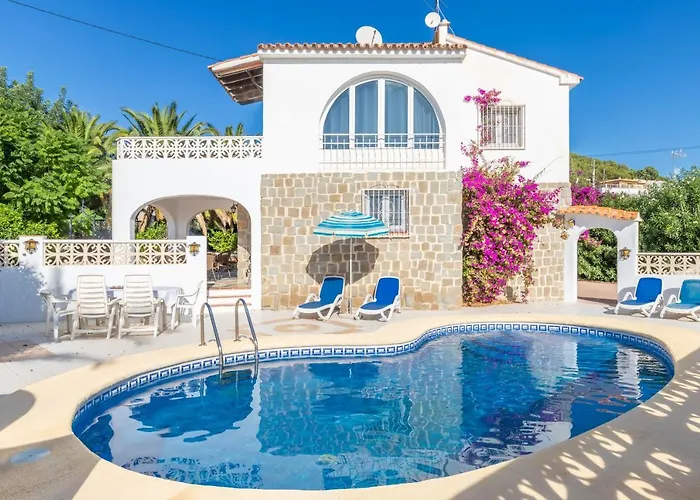 Вилла W Pool Seaview In Cometa Кальпе