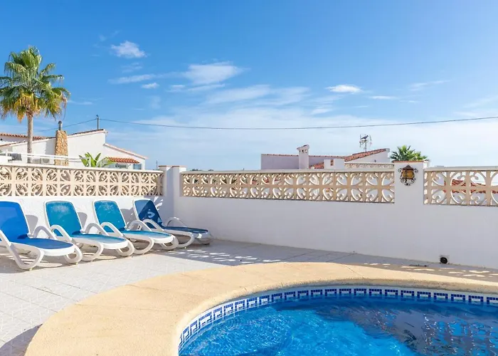 Вилла W Pool Seaview In Cometa Кальпе